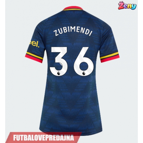 Lacne Ženy Futbalové dres Arsenal Martin Zubimendi #36 2026-27 Krátky Rukáv - Preč